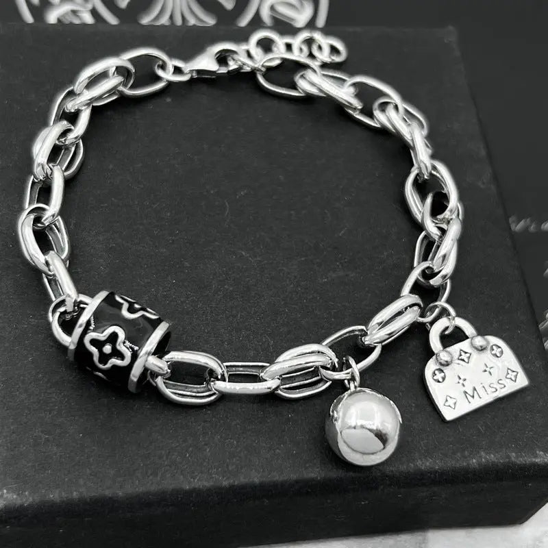 Retro domineering bracelet hip-hop personality men's cross bracelet - Blade & Thread