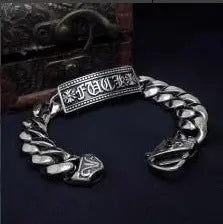 Retro domineering bracelet hip-hop personality men's cross bracelet - Blade & Thread