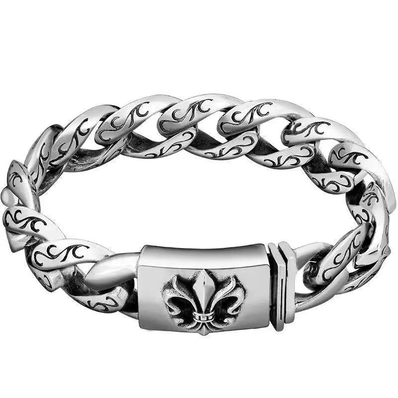 Retro domineering bracelet hip-hop personality men's cross bracelet - Blade & Thread