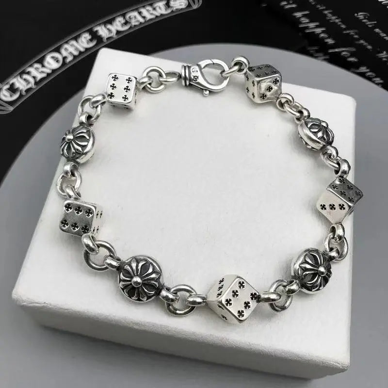 Retro domineering bracelet hip-hop personality men's cross bracelet - Blade & Thread