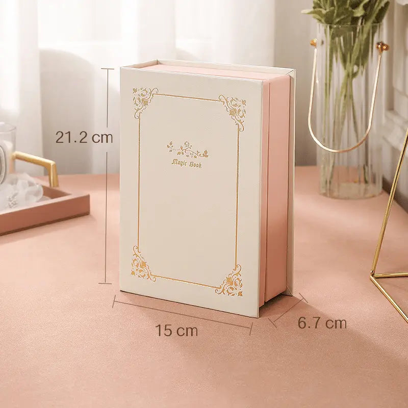 Retro PU leather flip book large-capacity jewelry organizer - Blade & Thread