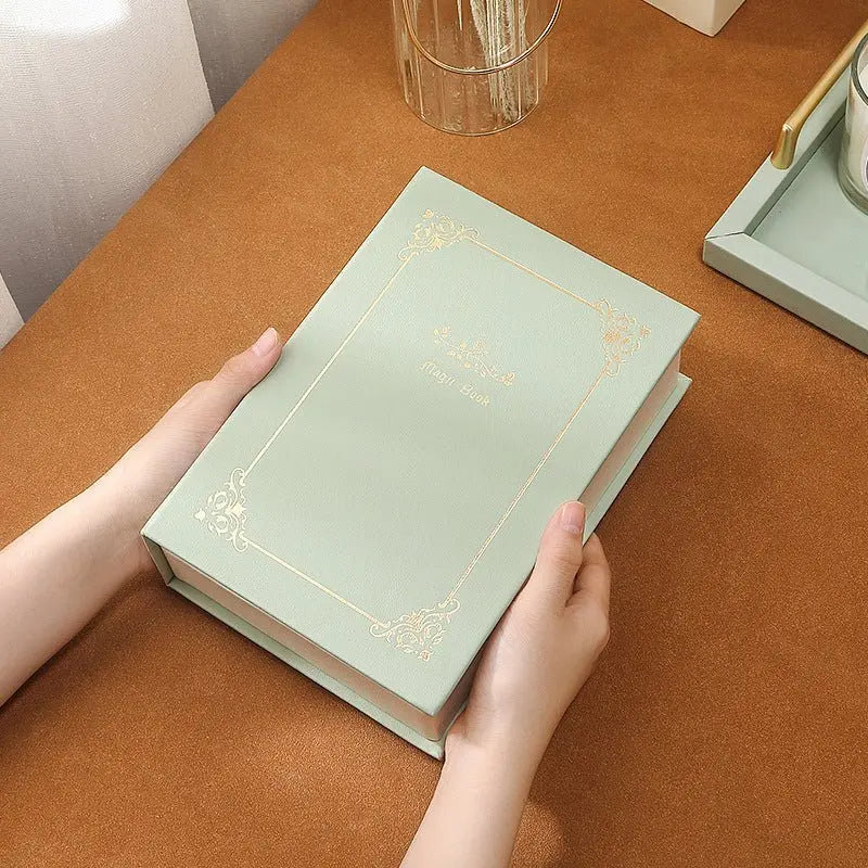 Retro PU leather flip book large-capacity jewelry organizer - Blade & Thread