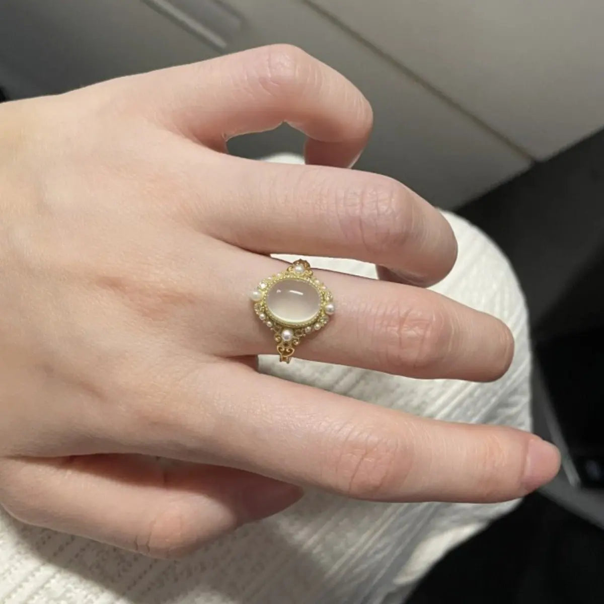 Retro style light green ring - Blade & Thread