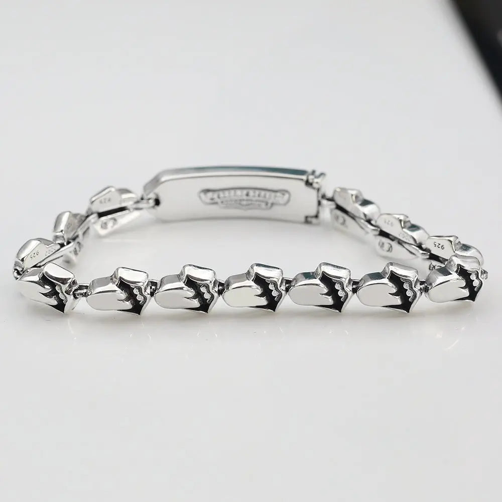 Rolling Stone Tongue Patchwork Bracelet - Blade & Thread