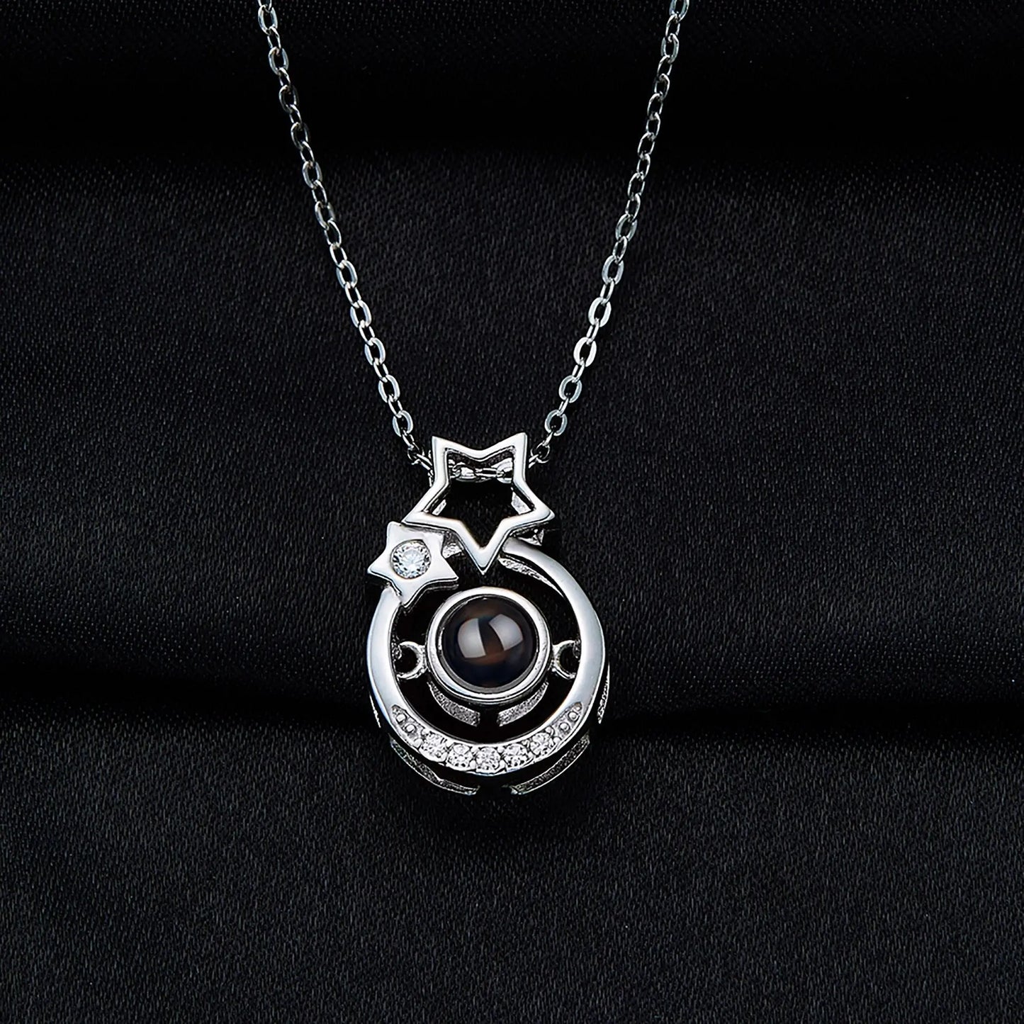 Romantic Gift Custom star shape Photo Projector Pendant Necklace - Blade & Thread