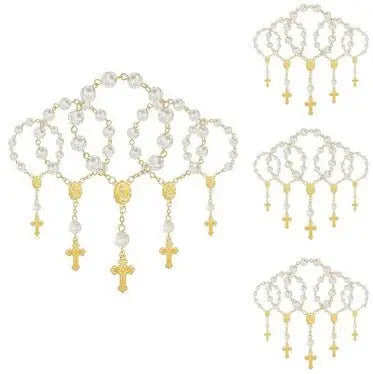 rosary love angel wings bracelet - Blade & Thread