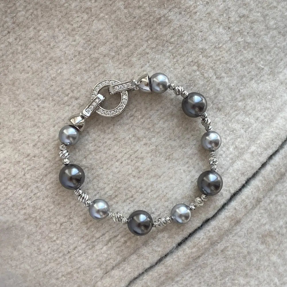 rosary necklace Tahitian pearl necklace - Blade & Thread