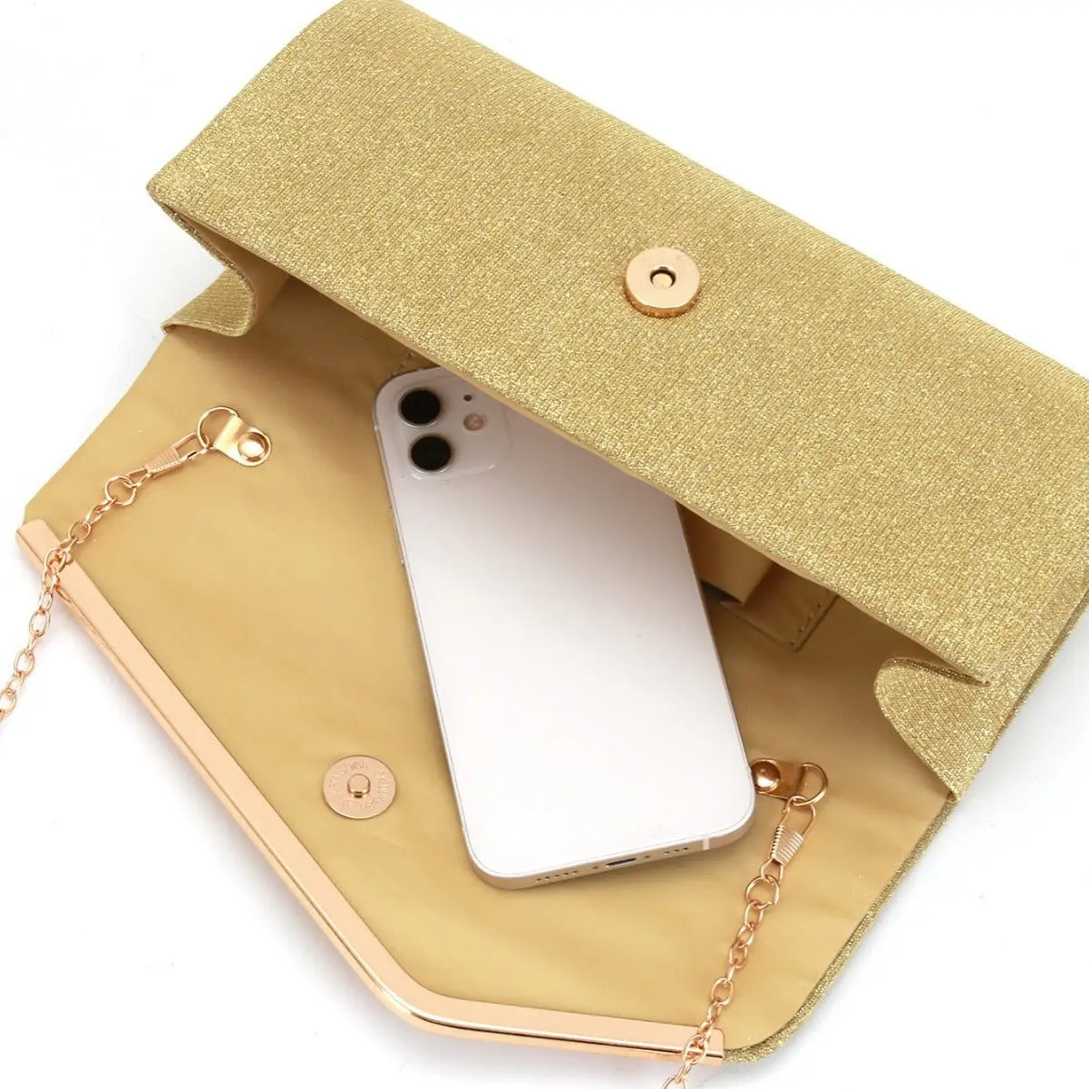Round bottom metal flap versatile cosmetic bag - Blade & Thread