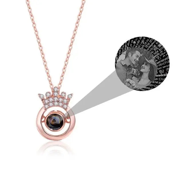 Round Crown Projection Necklace Pendant - Blade & Thread