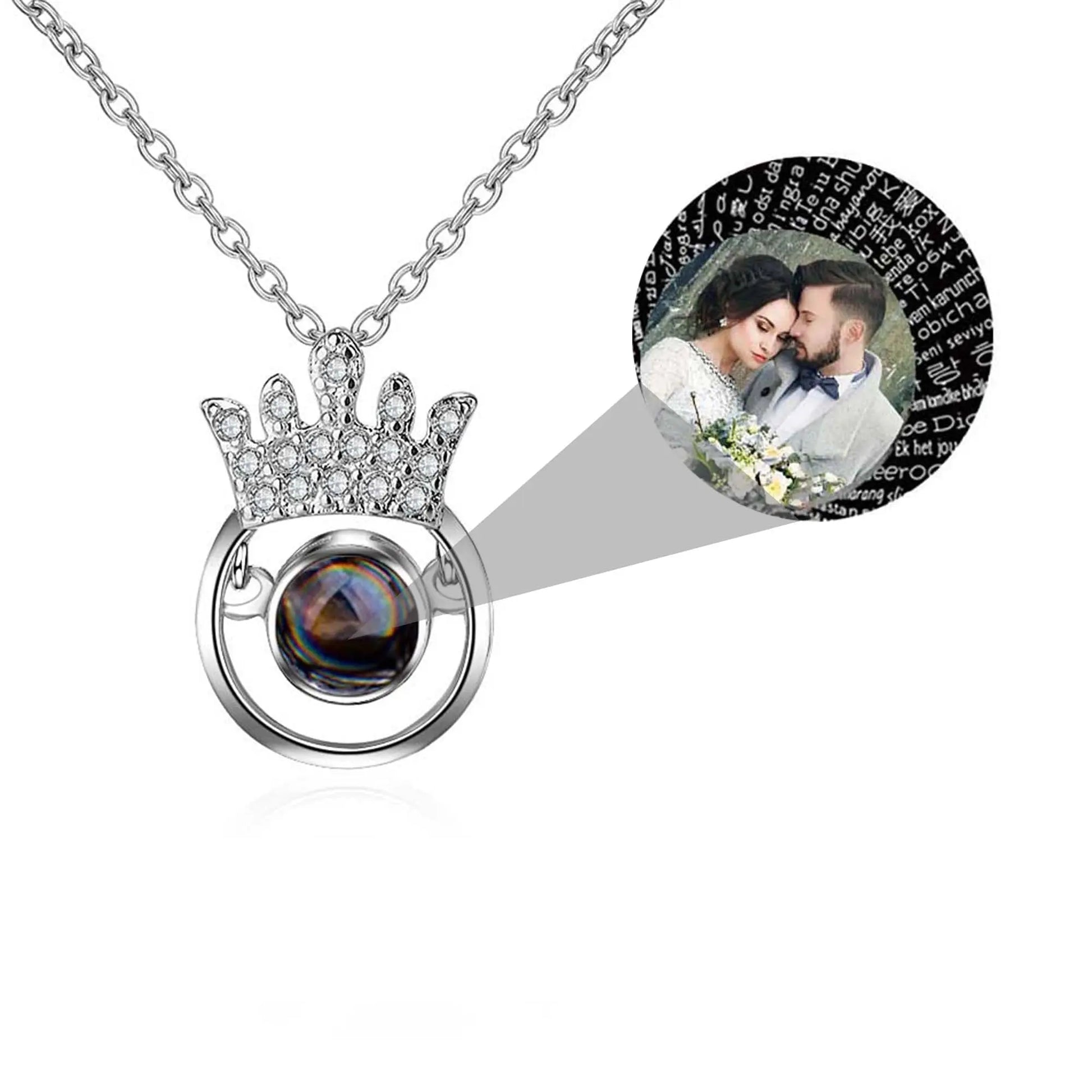 Round Crown Projection Necklace Pendant - Blade & Thread