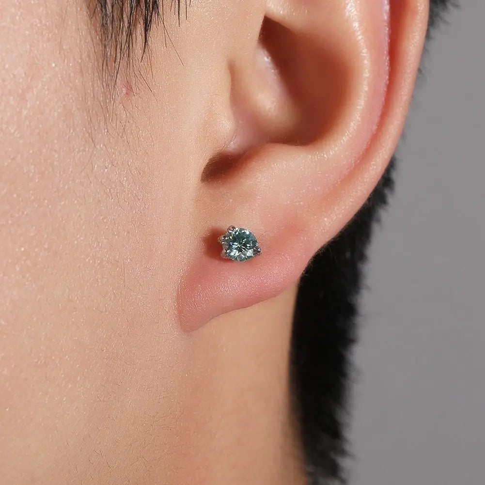 S925 silver moissanite dragon claw earrings - Blade & Thread