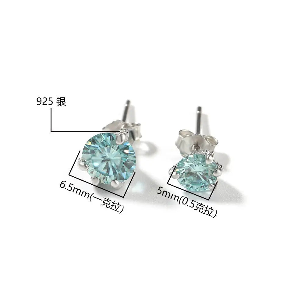 S925 silver moissanite dragon claw earrings - Blade & Thread
