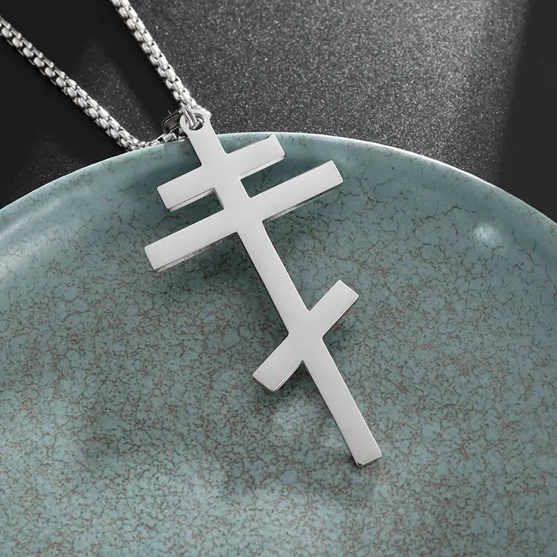 Saint St. Benedict Jesus Cross Pendant Necklace Christian Catholic Amulet - Blade & Thread