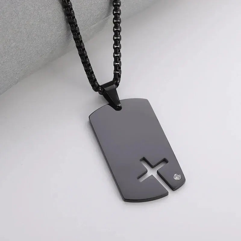 Saint St. Benedict Jesus Cross Pendant Necklace Christian Catholic Amulet - Blade & Thread