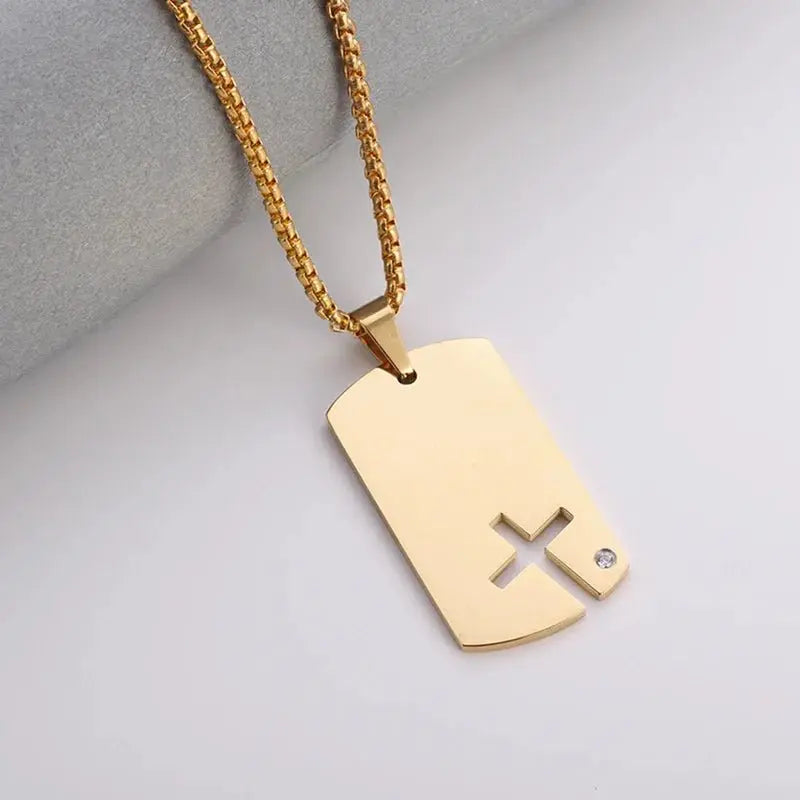 Saint St. Benedict Jesus Cross Pendant Necklace Christian Catholic Amulet - Blade & Thread