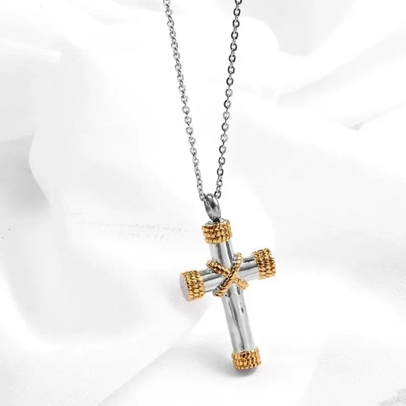Saint St. Benedict Jesus Cross Pendant Necklace Christian Catholic Amulet - Blade & Thread