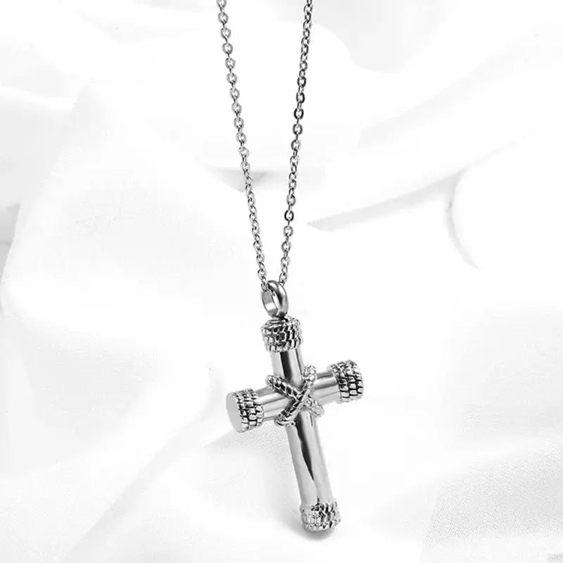 Saint St. Benedict Jesus Cross Pendant Necklace Christian Catholic Amulet - Blade & Thread