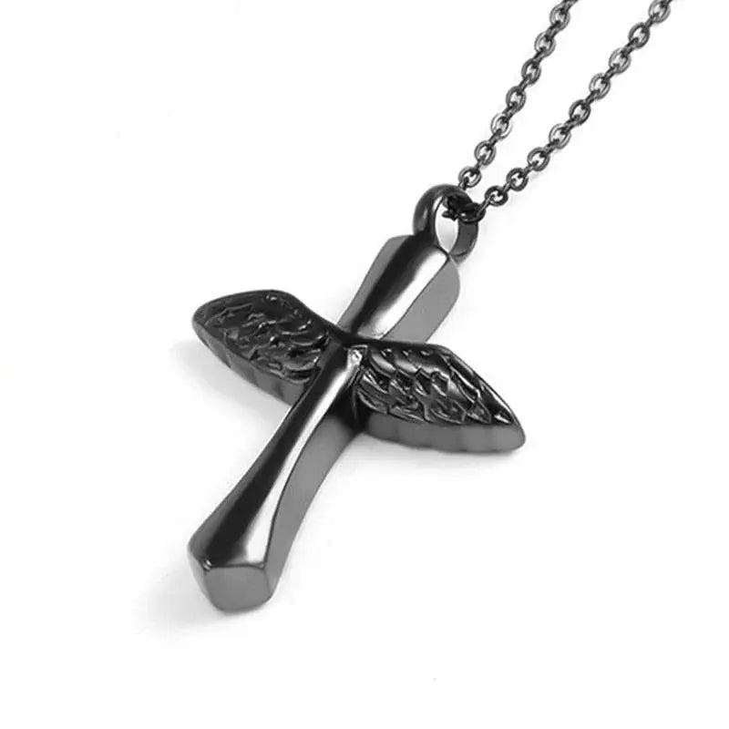 Saint St. Benedict Jesus Cross Pendant Necklace Christian Catholic Amulet - Blade & Thread
