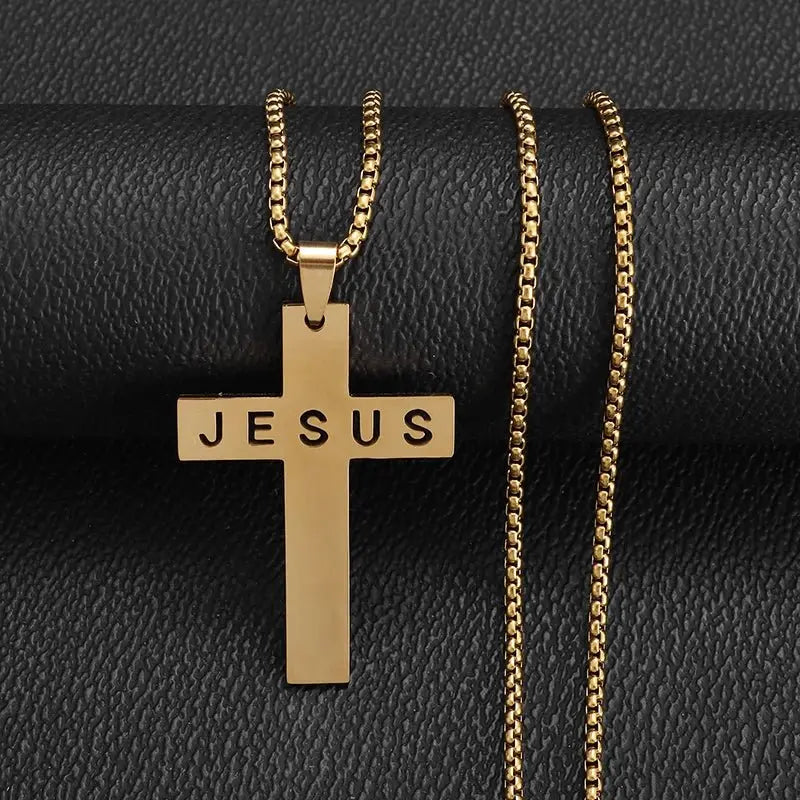 Saint St. Benedict Jesus Cross Pendant Necklace Christian Catholic Amulet - Blade & Thread