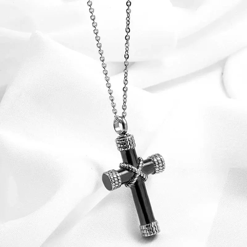Saint St. Benedict Jesus Cross Pendant Necklace Christian Catholic Amulet - Blade & Thread