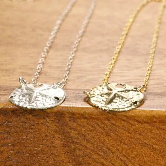 sand dollar necklace - Blade & Thread