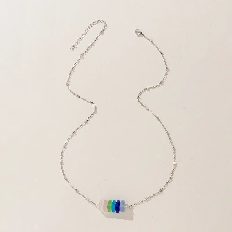 sea glass necklace - Blade & Thread