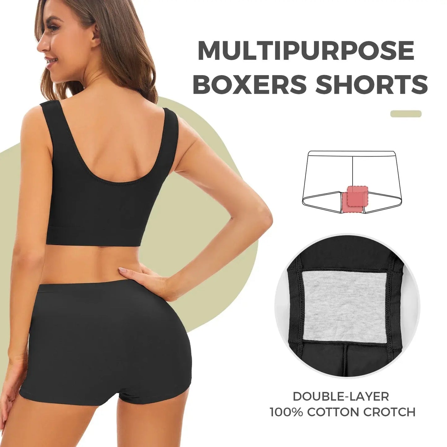 Seamless Boxers Panties Underwear Low Waist Solid Color Breathable Boyshorts - Blade & Thread