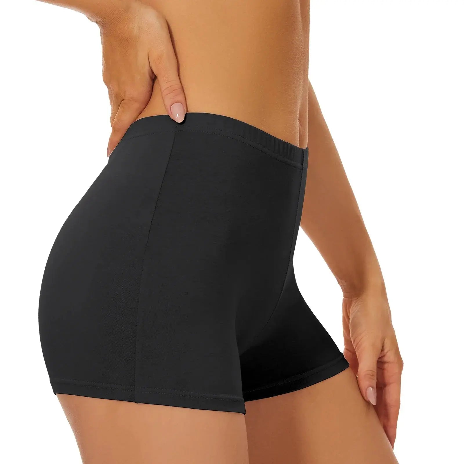 Seamless Boxers Panties Underwear Low Waist Solid Color Breathable Boyshorts - Blade & Thread