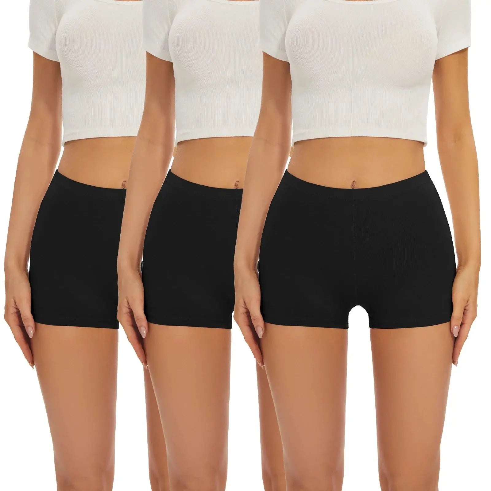 Seamless Boxers Panties Underwear Low Waist Solid Color Breathable Boyshorts - Blade & Thread