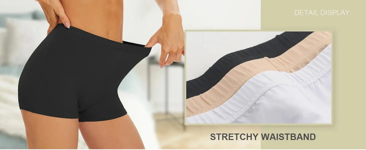 Seamless Boxers Panties Underwear Low Waist Solid Color Breathable Boyshorts - Blade & Thread