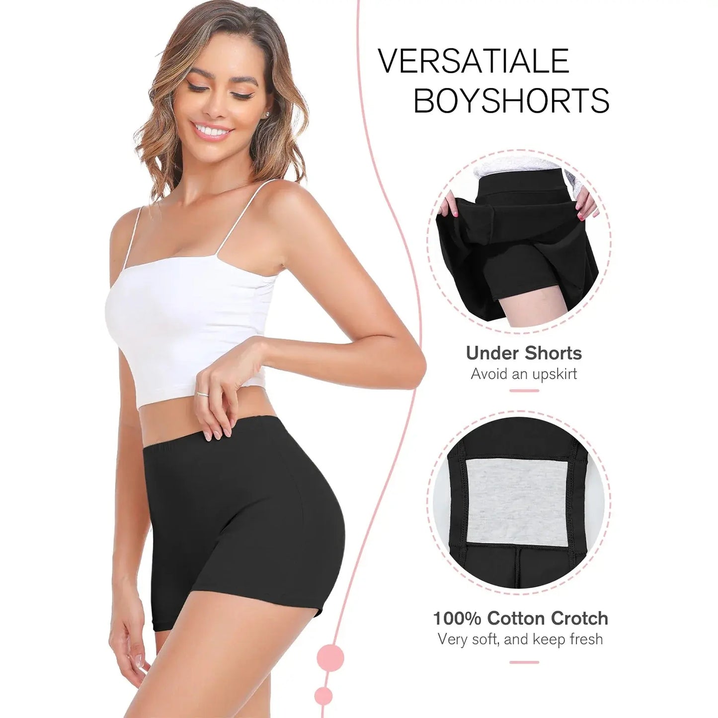 Seamless Boxers Panties Underwear Low Waist Solid Color Breathable Boyshorts - Blade & Thread