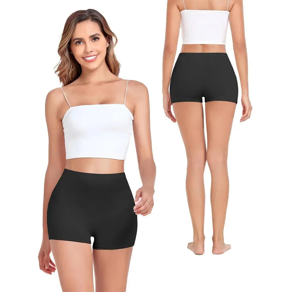 Seamless Boxers Panties Underwear Low Waist Solid Color Breathable Boyshorts - Blade & Thread
