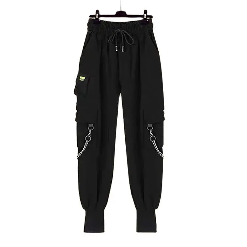 Semi-perspective Cargo Pants Women Summer Niche Large Pockets Stitching Pants - Blade & Thread