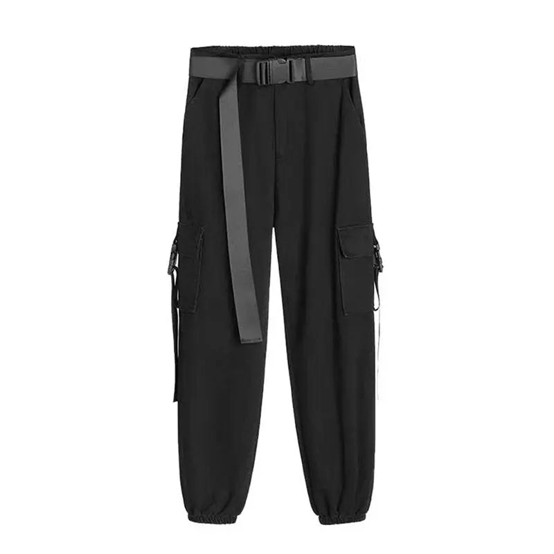 Semi-perspective Cargo Pants Women Summer Niche Large Pockets Stitching Pants - Blade & Thread