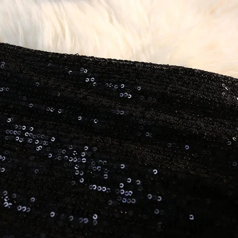 Sequin Long Skirt Women Summer High Waist Elastic Wraps Skirts Female Fashion Elegant - Blade & Thread