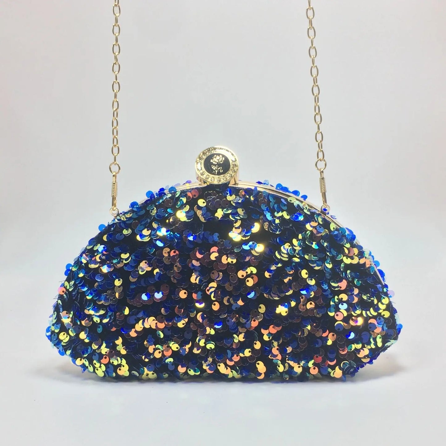 Sequined laser iridescent multi-color fashionable cosmetic bags - Blade & Thread