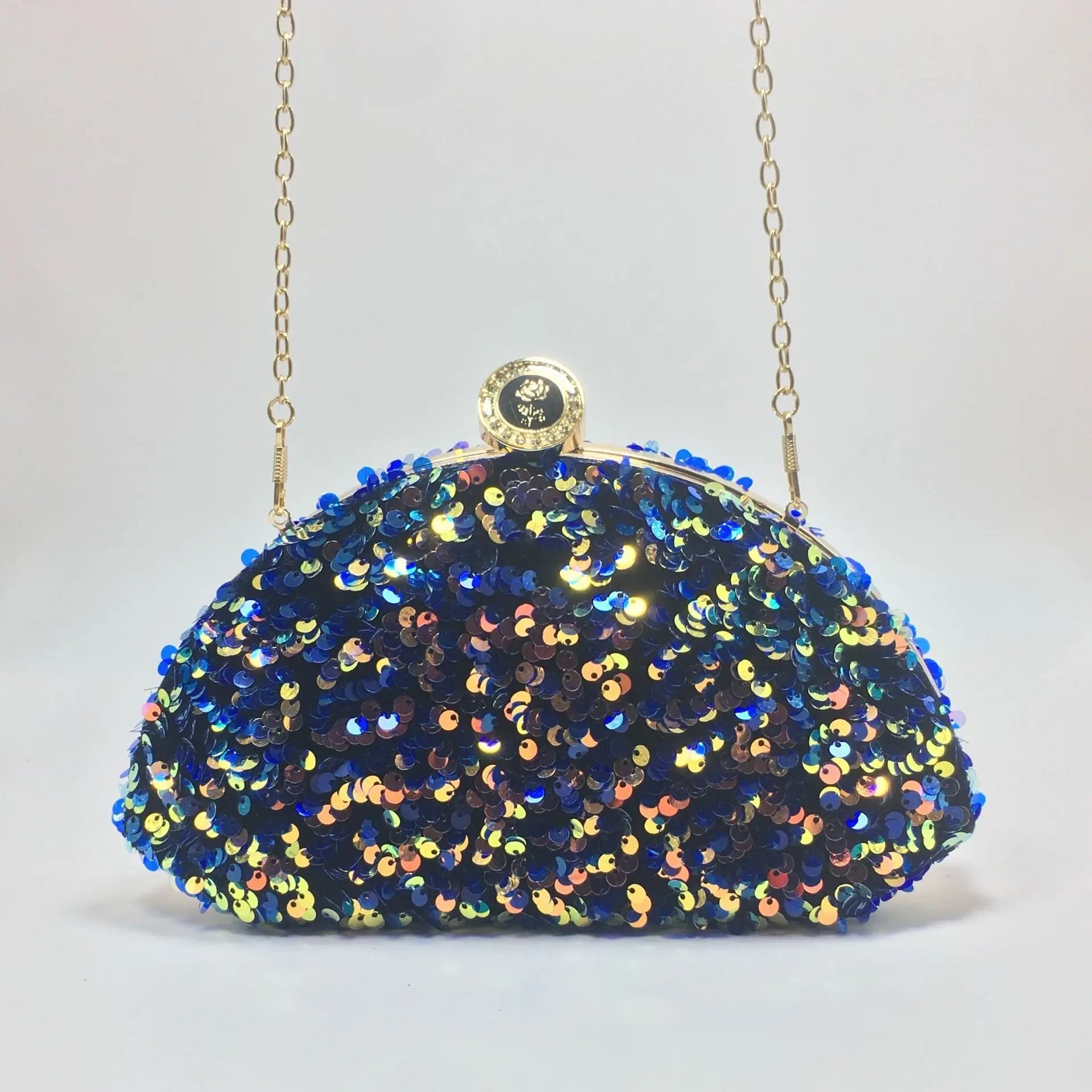 Sequined laser iridescent multi-color fashionable cosmetic bags - Blade & Thread