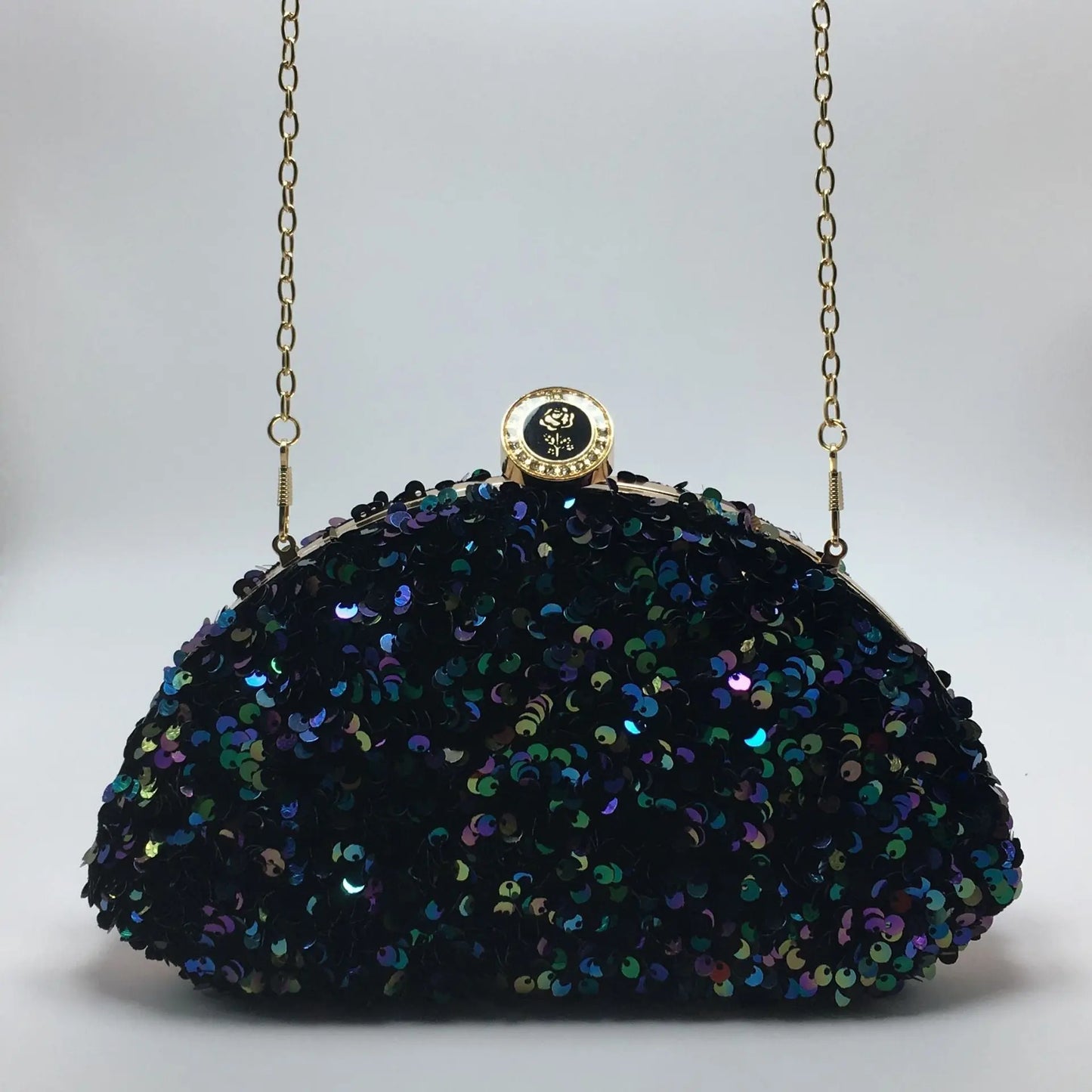 Sequined laser iridescent multi-color fashionable cosmetic bags - Blade & Thread