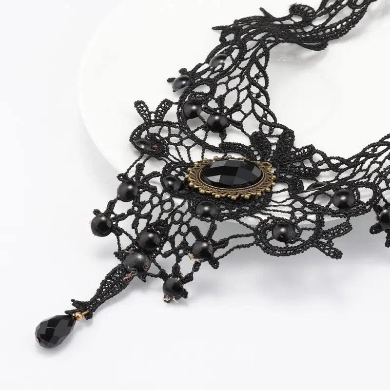 Sexy Big Statement Beads Flowers Water Droplets Crystal Necklaces & Pendants nowadaysfashion