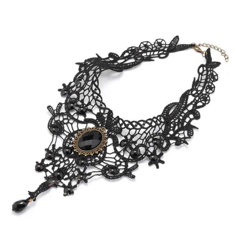 Sexy Big Statement Beads Flowers Water Droplets Crystal Necklaces & Pendants nowadaysfashion