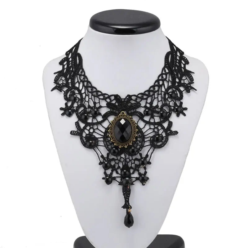 Sexy Big Statement Beads Flowers Water Droplets Crystal Necklaces & Pendants nowadaysfashion