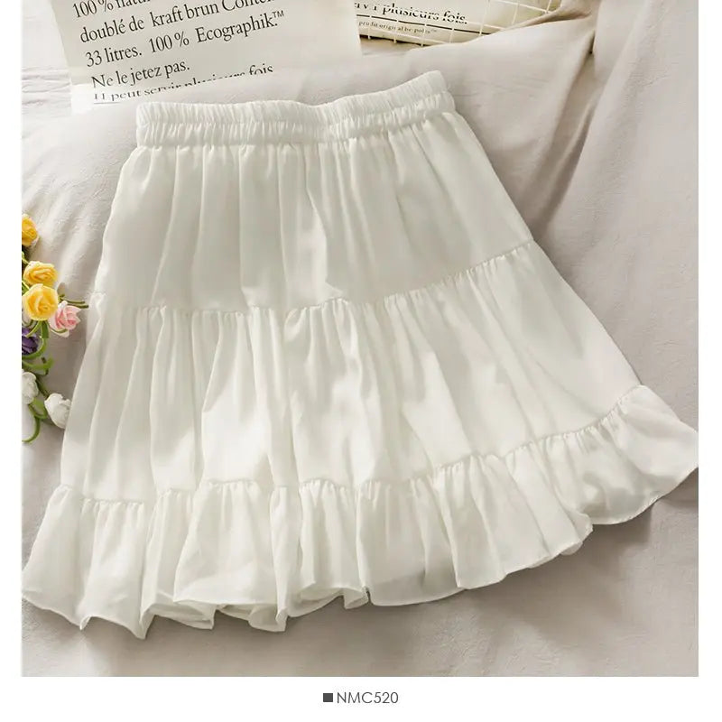 Sexy High Waist Slim Pleated A Line Mini Skirts Casual Short Skirt Alt Clothes Female - Blade & Thread