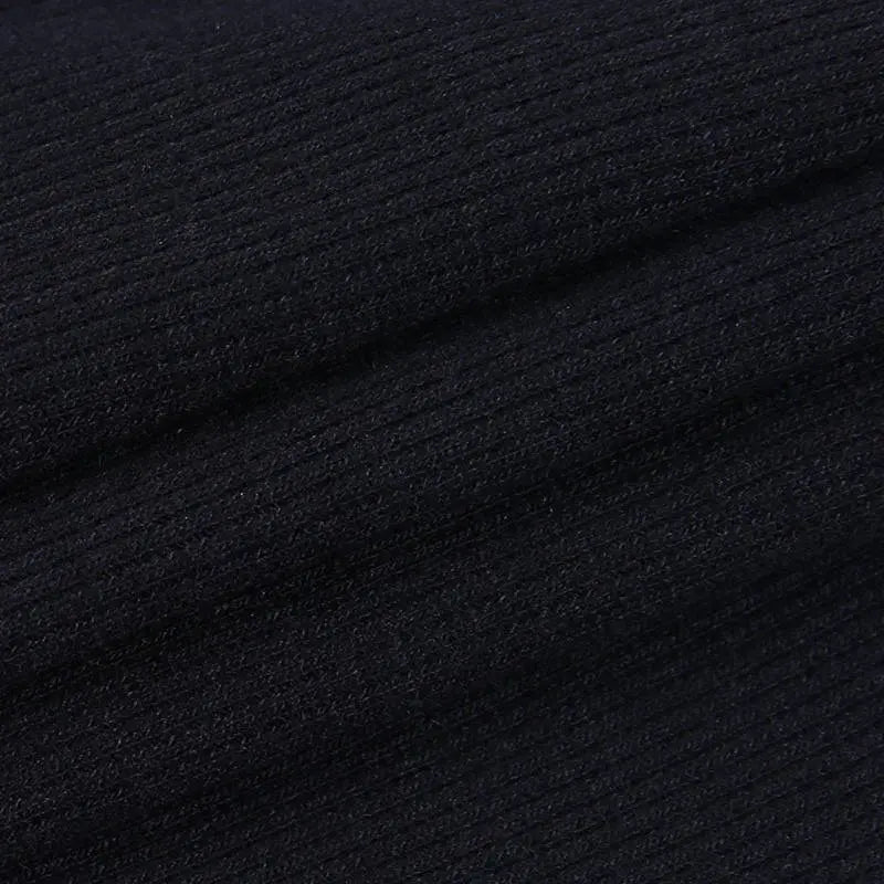 Sexy Hollow Out Slim Fit Long Sleeve Casual Round Neck Shirt Solid Black Tops T Shirt - Blade & Thread