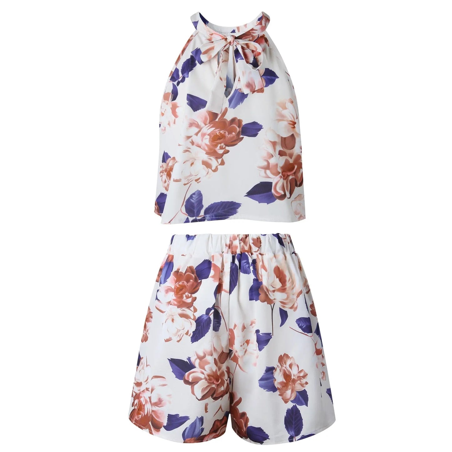 Sexy Jumpsuit For Women Loose Cause Boho Floral Female Rompers Beach Shorts Sets - Blade & Thread