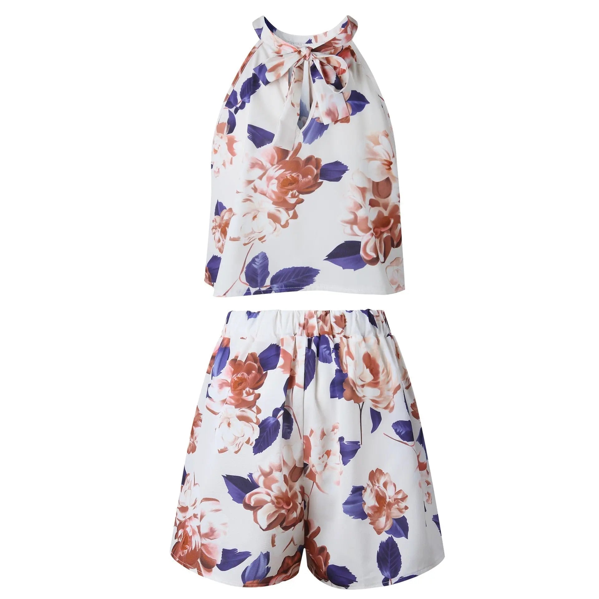 Sexy Jumpsuit For Women Loose Cause Boho Floral Female Rompers Beach Shorts Sets - Blade & Thread