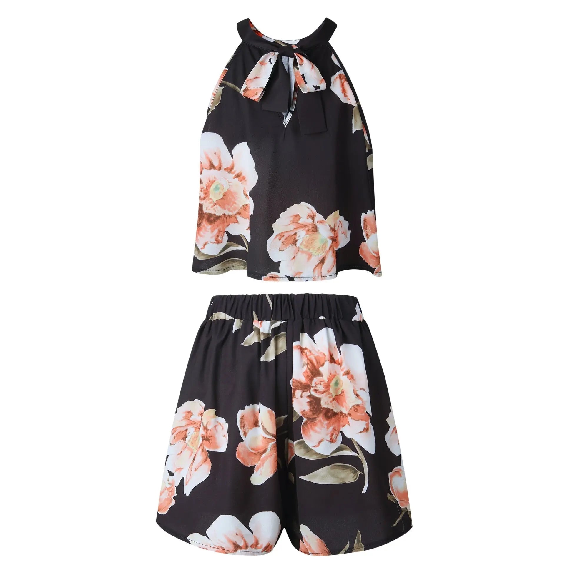 Sexy Jumpsuit For Women Loose Cause Boho Floral Female Rompers Beach Shorts Sets - Blade & Thread