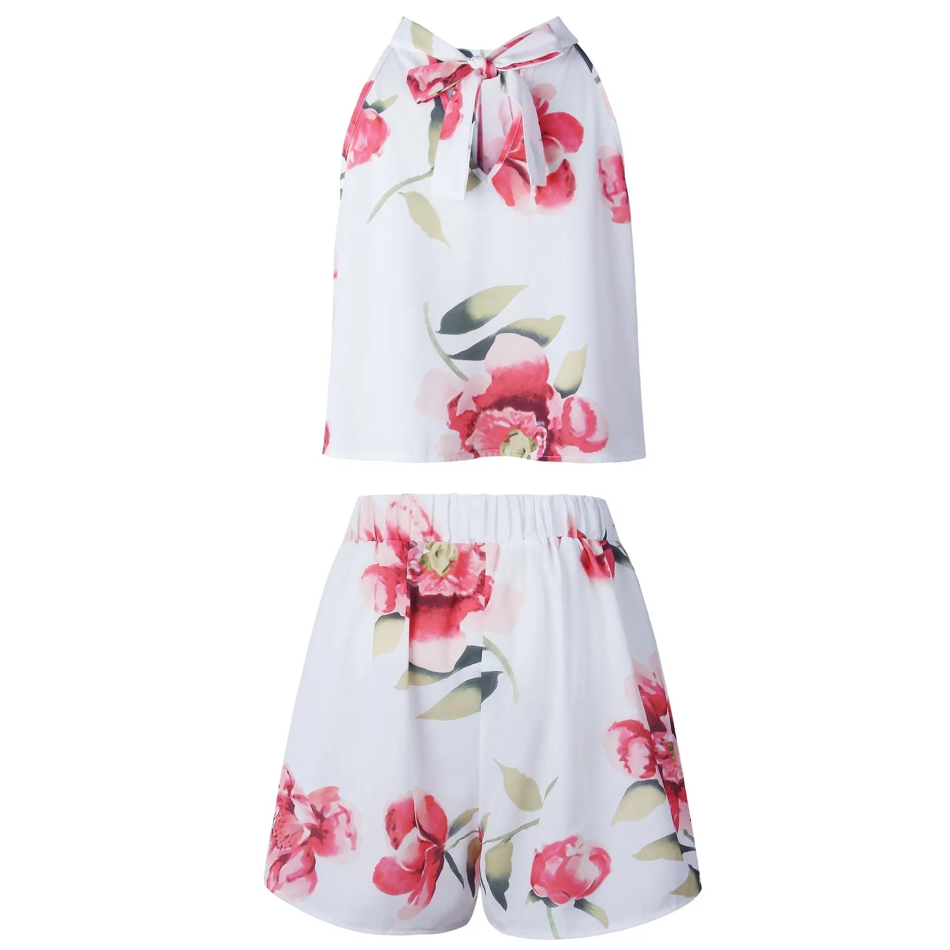 Sexy Jumpsuit For Women Loose Cause Boho Floral Female Rompers Beach Shorts Sets - Blade & Thread