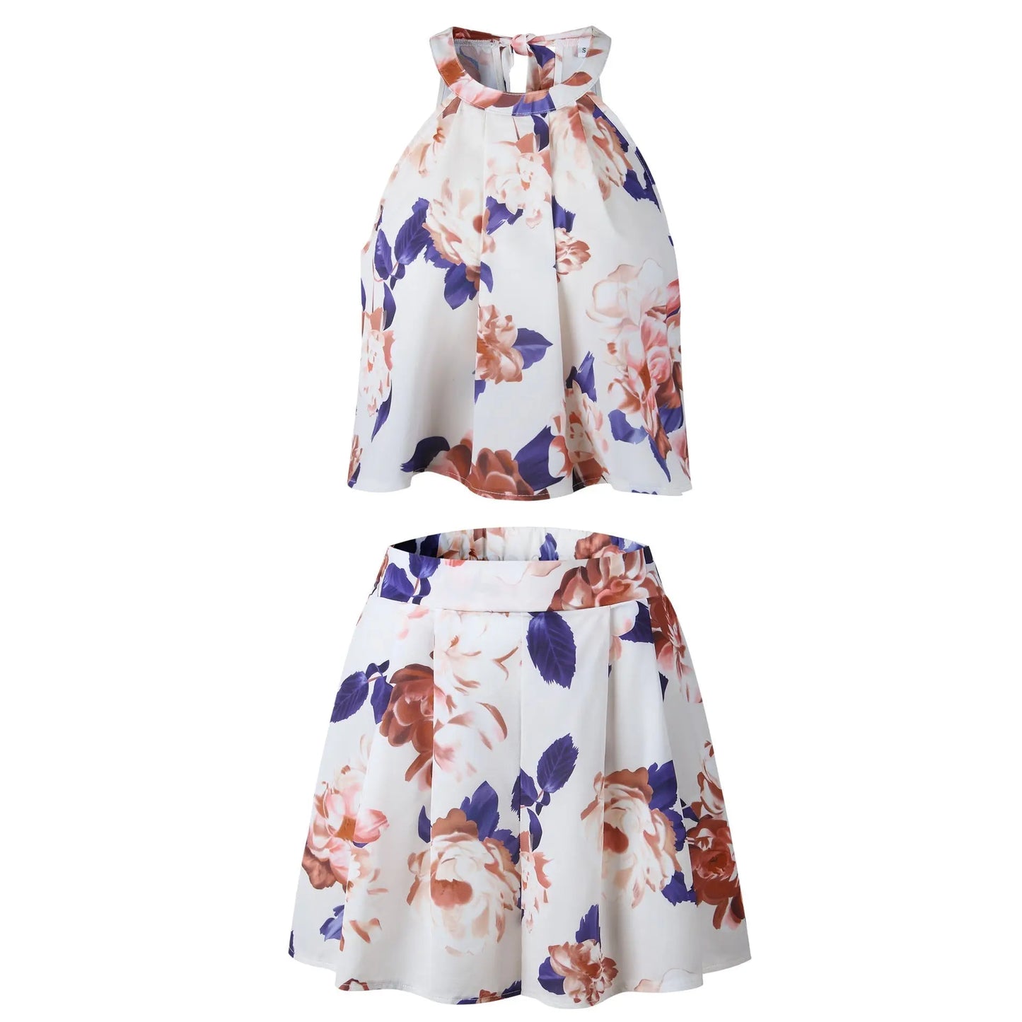 Sexy Jumpsuit For Women Loose Cause Boho Floral Female Rompers Beach Shorts Sets - Blade & Thread