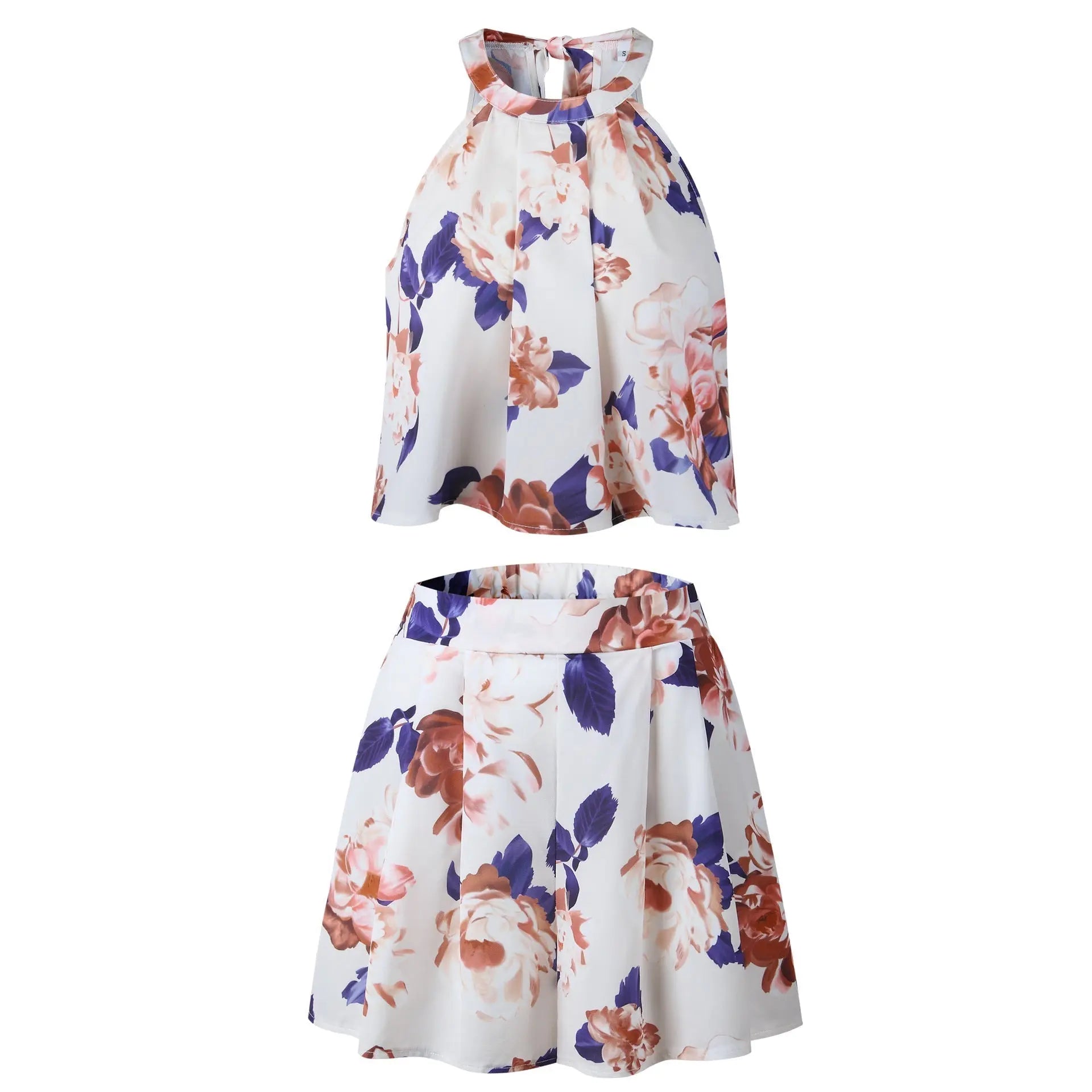 Sexy Jumpsuit For Women Loose Cause Boho Floral Female Rompers Beach Shorts Sets - Blade & Thread