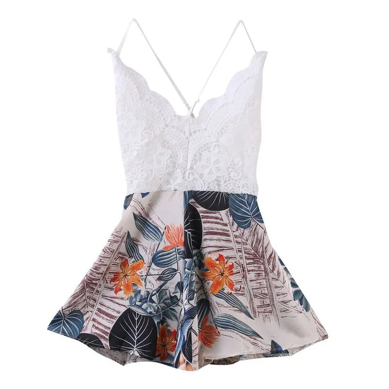 Sexy V-Neck Sleeveless Jumpsuit Women Backless Bodycon Party Casual Romper - Blade & Thread